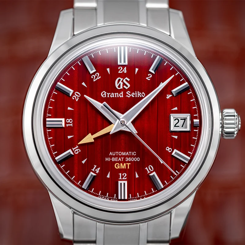 SBGJ273 "Yuka Momiji" Elegance Hi-Beat 36000 GMT 39.5mm - Red on Bracelet