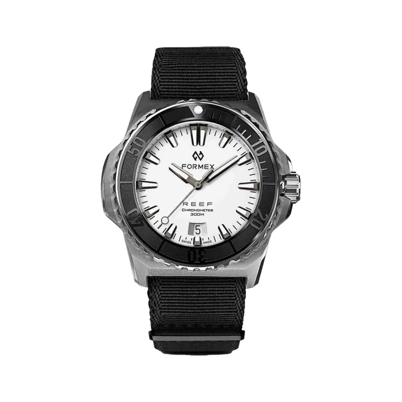Baby REEF Automatic Chronometer COSC 300M 39.5mm - White
