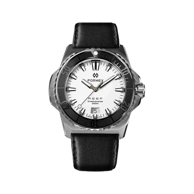 Baby REEF Automatic Chronometer COSC 300M 39.5mm - White