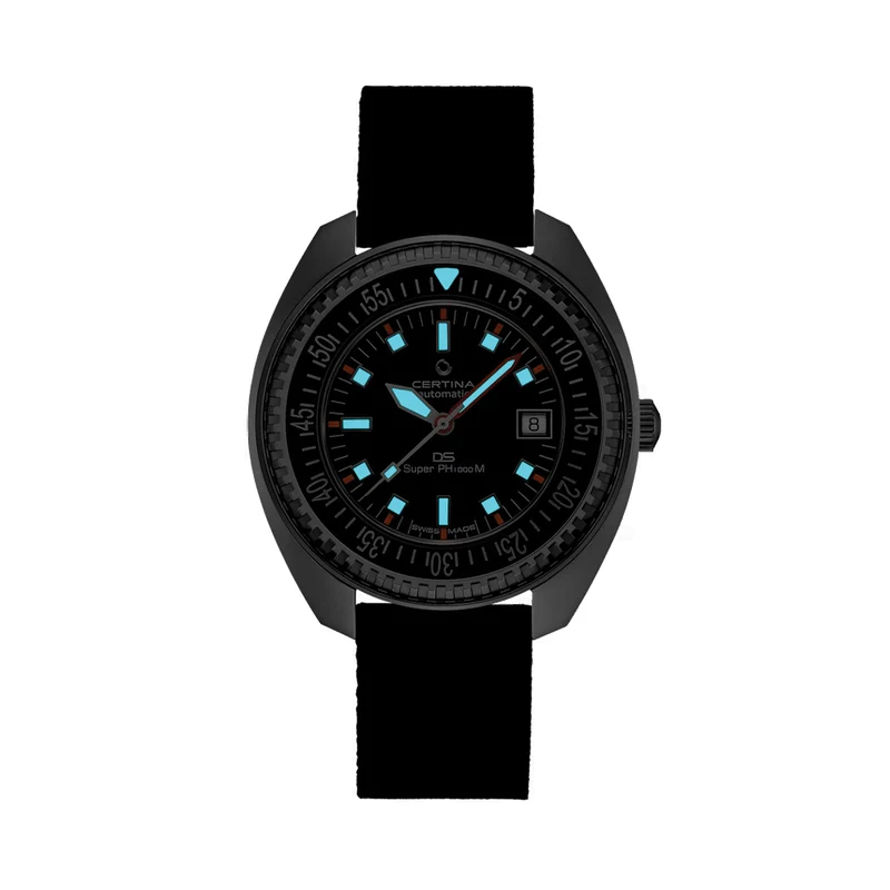 DS Super PH1000M 43.5mm - Black on Nylon Strap