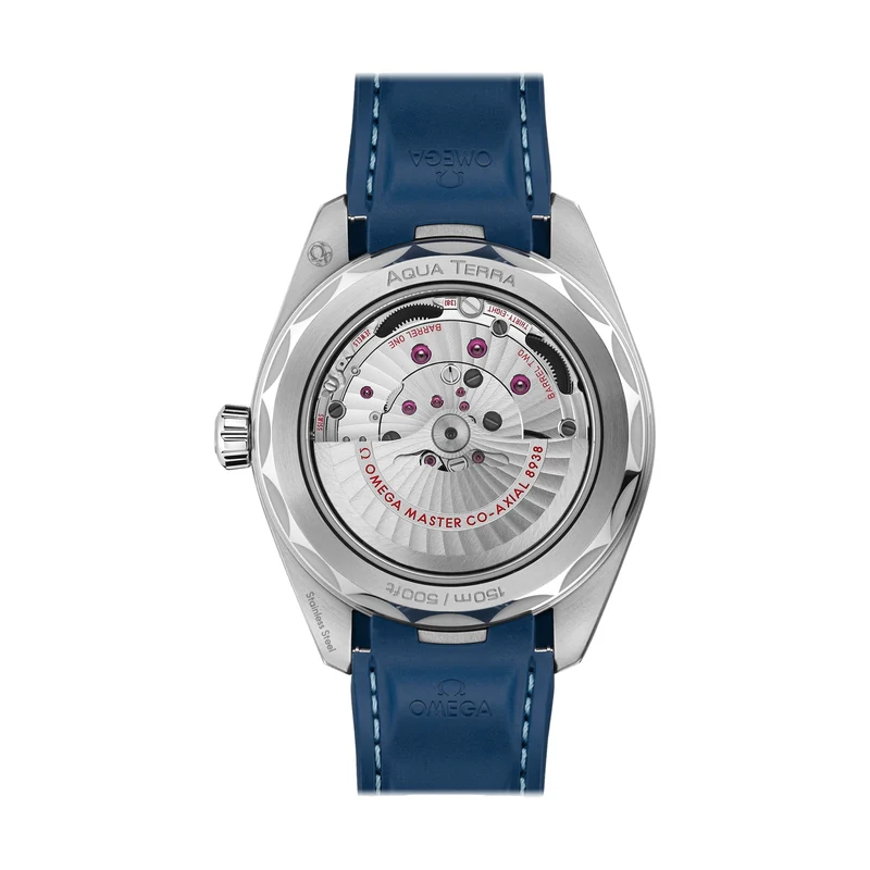 Seamaster Aqua Terra 150M GMT Worldtimer 43mm - Blue on Rubber Strap