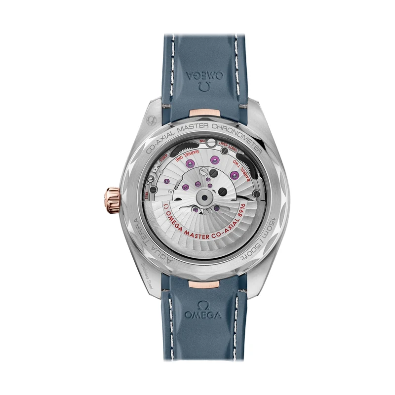 Seamaster Aqua Terra 150M Small Seconds Sedna™ Gold 41mm - Blue on Strap