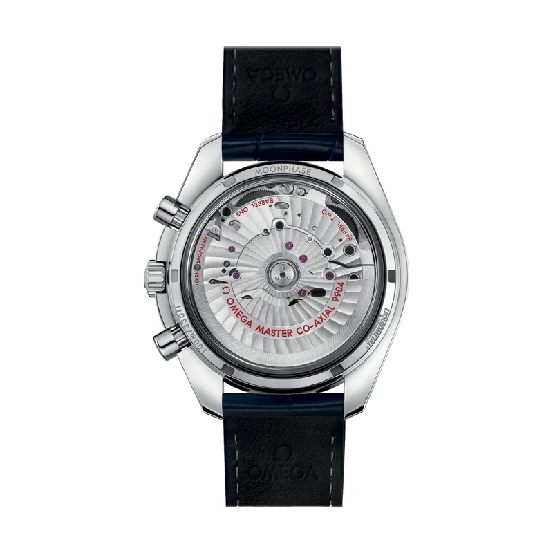 Speedmaster Moonphase Chronograph 44.25mm - Blue on Leather Strap
