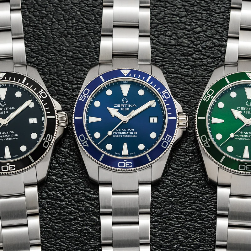 DS Action Diver Powermatic 80 38mm - Blue on Bracelet