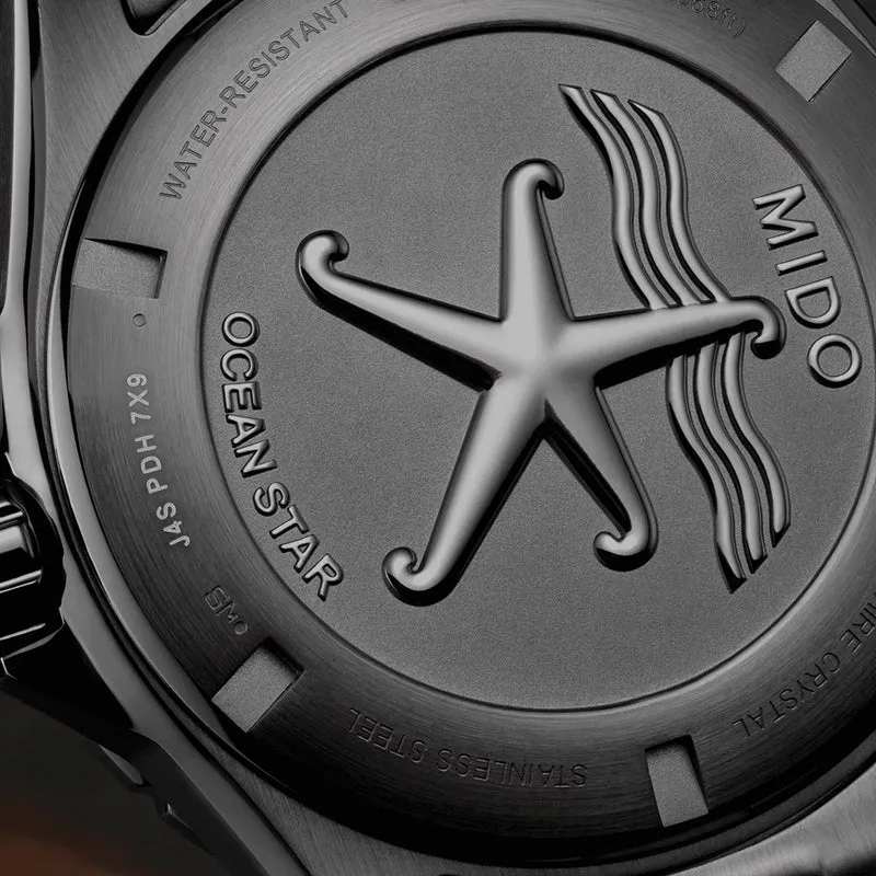Ocean Star 600 Chronometer DLC - Black on Bracelet w/ Additional Rubber Strap