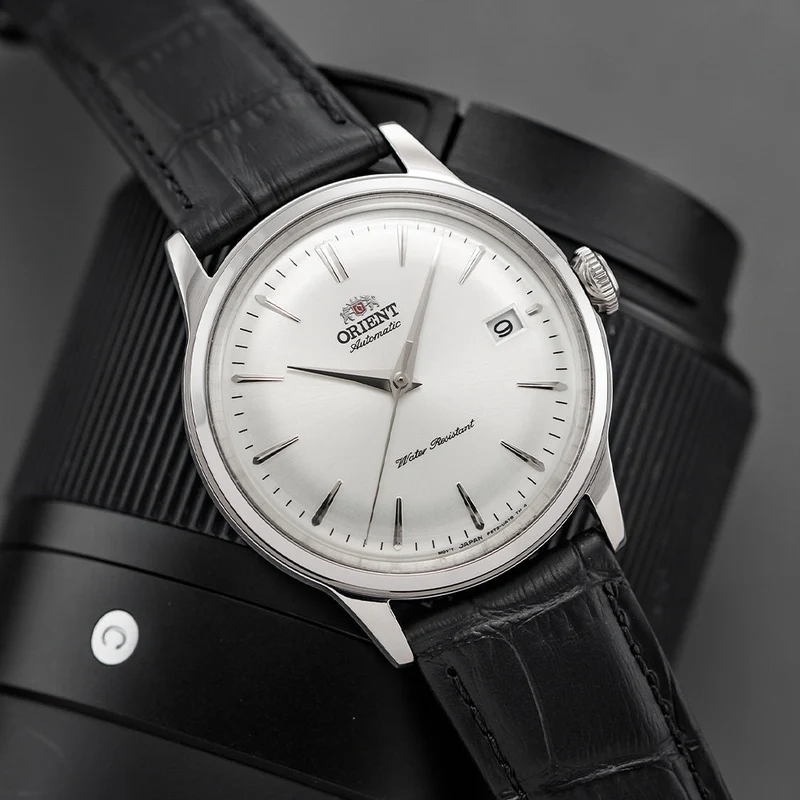 Bambino 38mm - White on Leather Strap