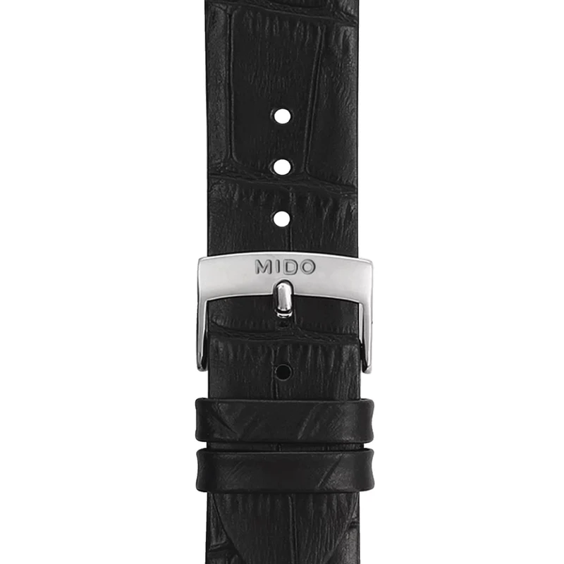 Baroncelli Heritage Gent 39mm - White on Leather Strap