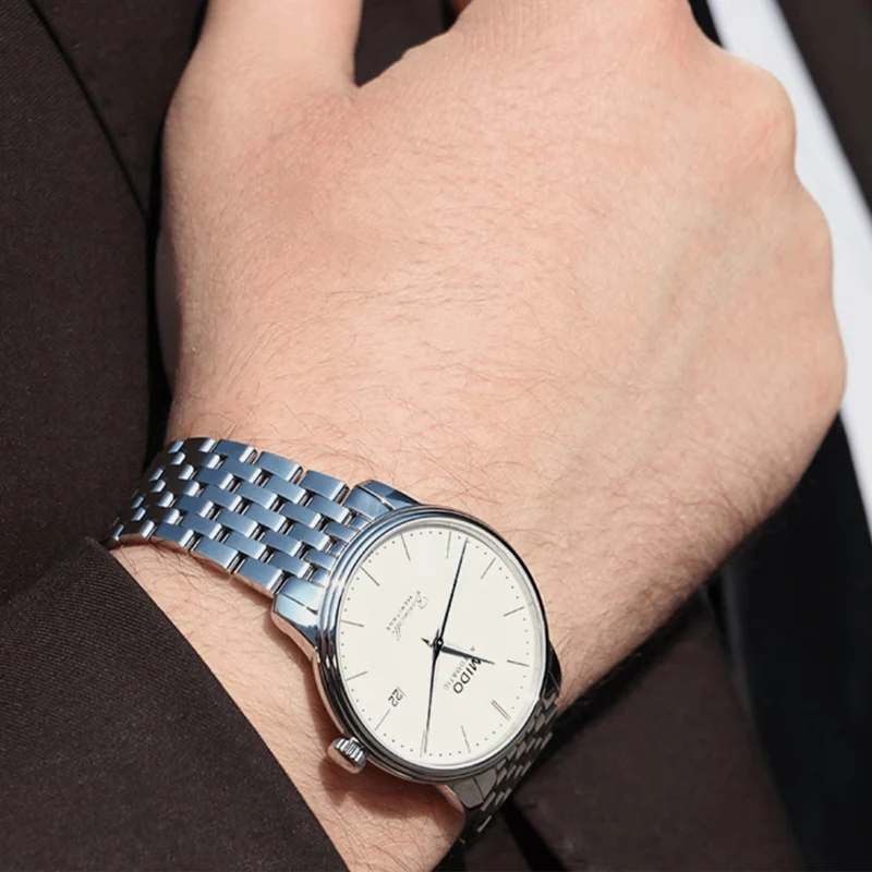 Baroncelli Heritage Gent 39mm - White on Bracelet