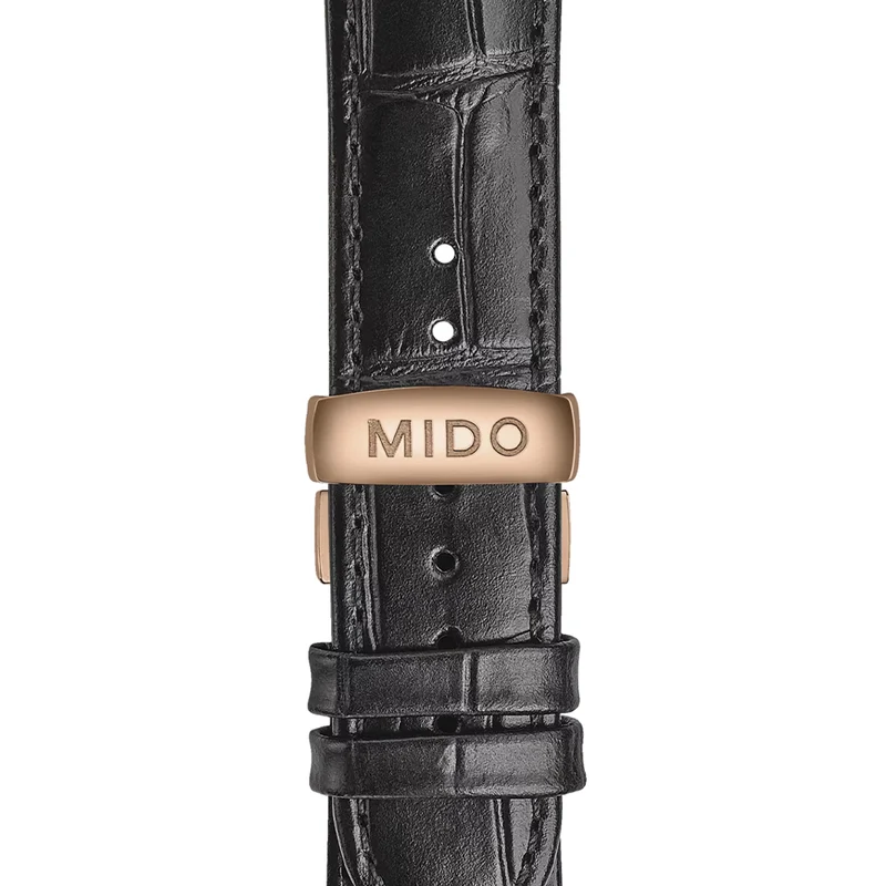 Commander Gradient 40mm - Black on Leather Strap