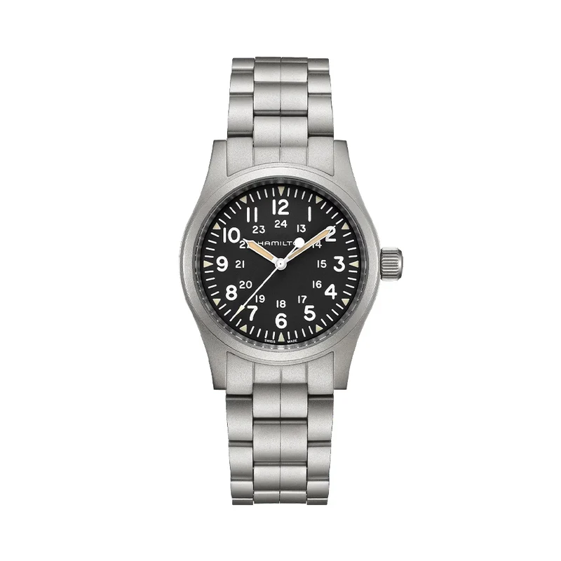 Khaki Field Mechanical 38mm - Black on Bracelet