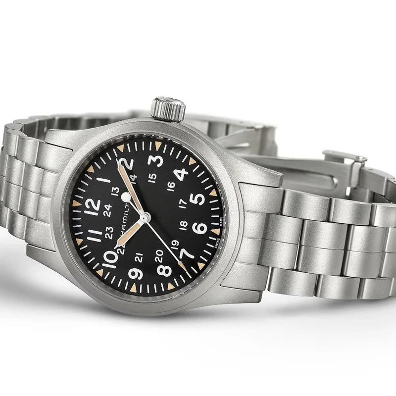 Khaki Field Mechanical 38mm - Black on Bracelet