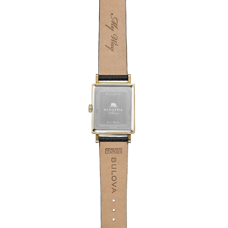 My Way Gold-Tone 29.5mm - Silver on Leather Strap