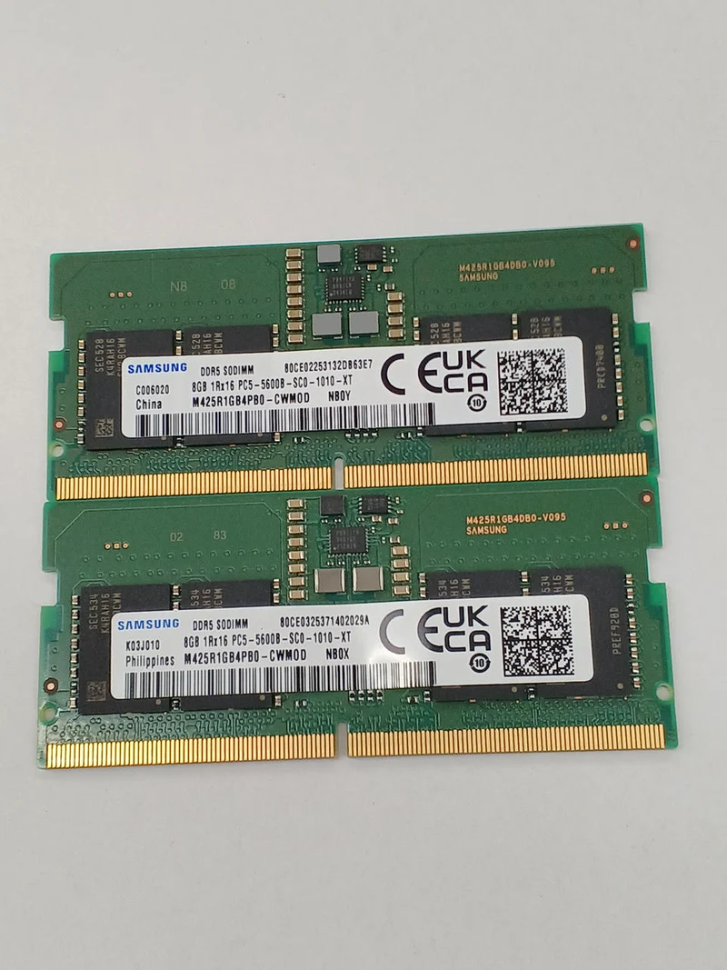 SAMSUNG PC5-44800 (DDR5-5600B) 8GB 2 Sticks M425R1GB4PB0-CWM0D