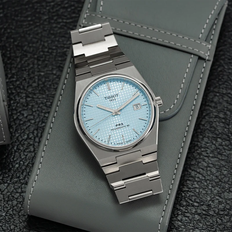 PRX "Glacier" Automatic Powermatic 80 40mm - Ice Blue on Bracelet