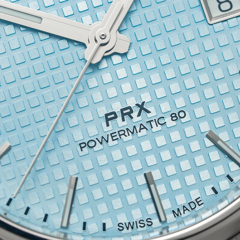 PRX "Glacier" Automatic Powermatic 80 40mm - Ice Blue on Bracelet