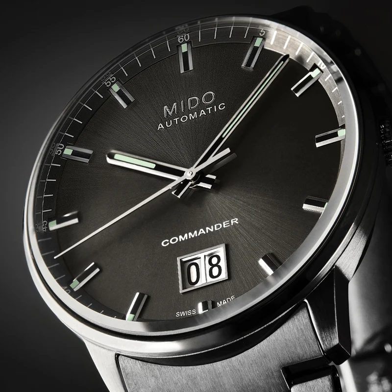 Commander Big Date Anthracite PVD 42mm - Anthracite on Bracelet