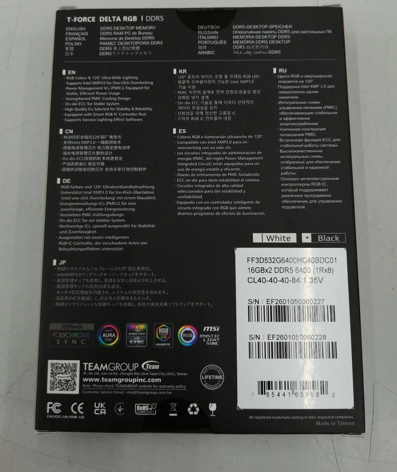 T-FORCE ★ Ungeöffnet ★ FF3D532G6400HC40BDC01