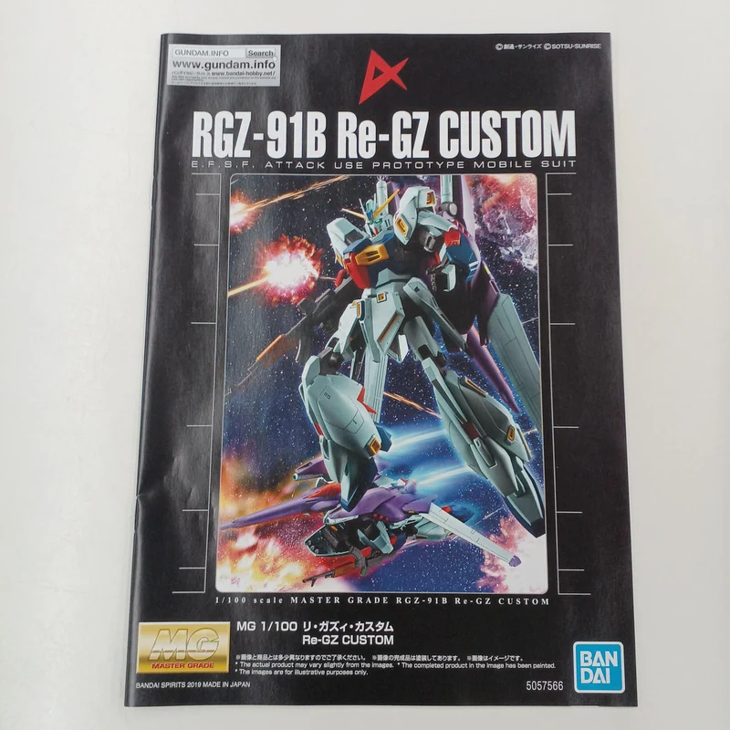 BANDAI Mobile Suit Gundam: Char's Counterattack MSV MG RGZ-91B Re-Gazi Custom