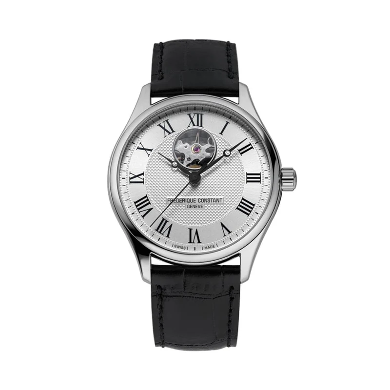 Classics Heart Beat Automatic 40mm - Silver on Leather Strap