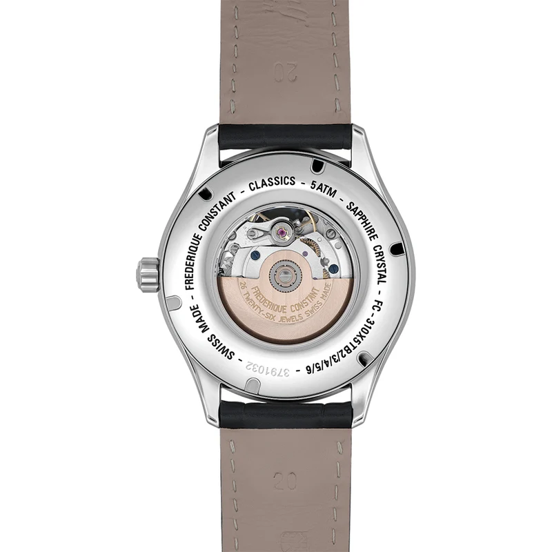 Classics Heart Beat Automatic 40mm - Silver on Leather Strap