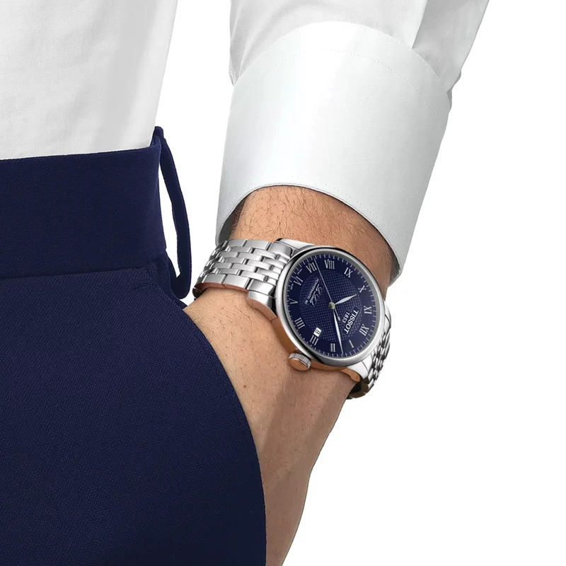 Le Locle Powermatic 80 39.3mm - Blue on Bracelet