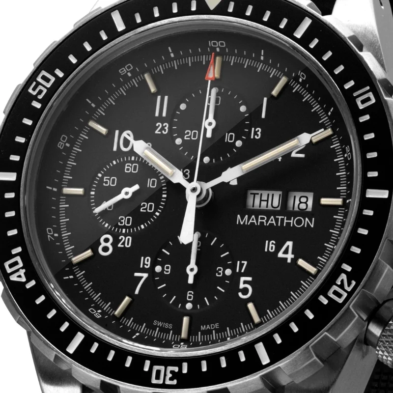 CSAR Pilot's Automatic Chronograph 46mm - Black on Bracelet