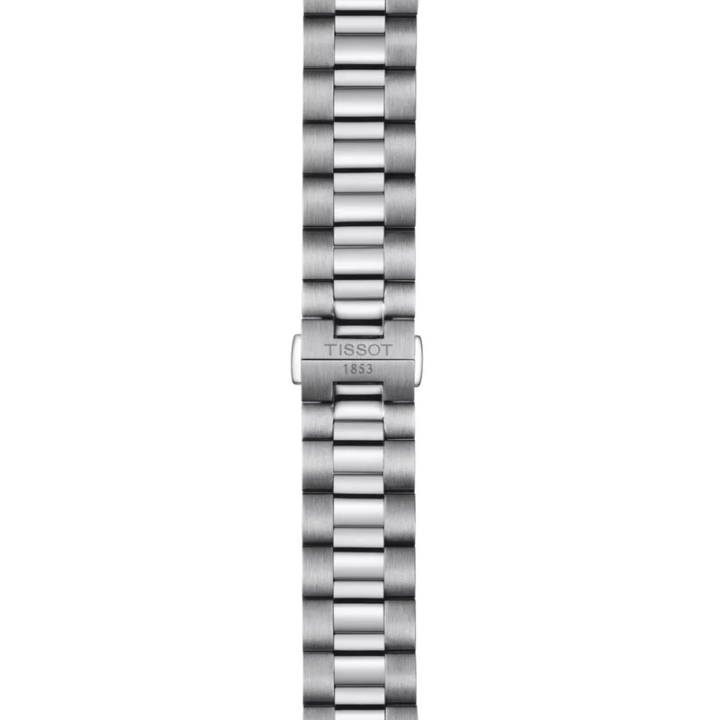 Gentleman Powermatic 80 Silicium Solid 18K Gold bezel 40mm - Silver on Bracelet