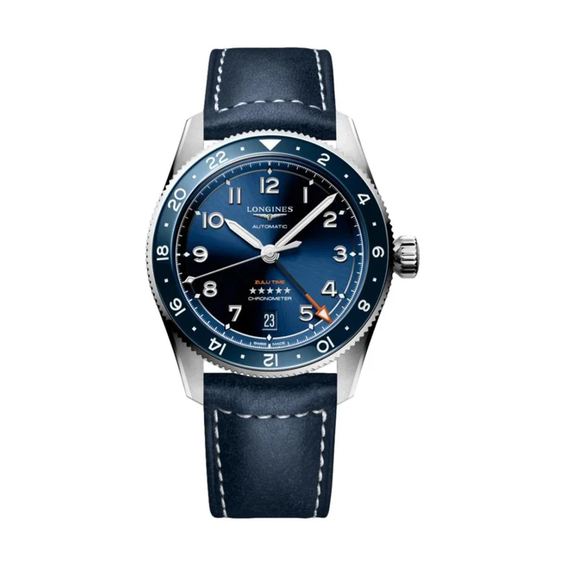 Spirit Zulu Time 39mm - Blue on Leather Strap