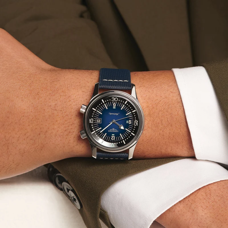 Legend Diver 42mm - Blue on Leather Strap