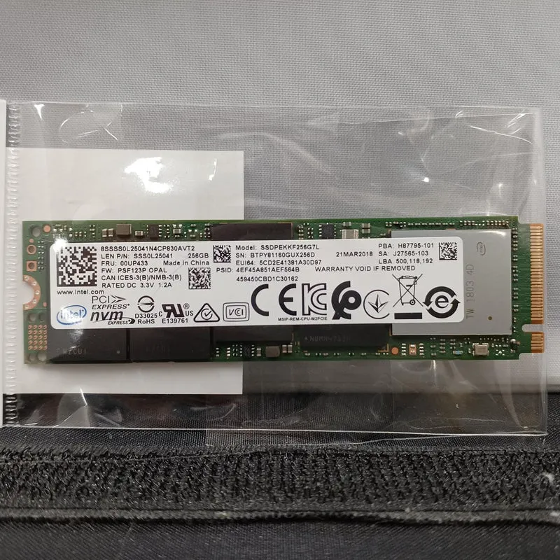 Intel M.2 SSD SSDPEKKF256GTL