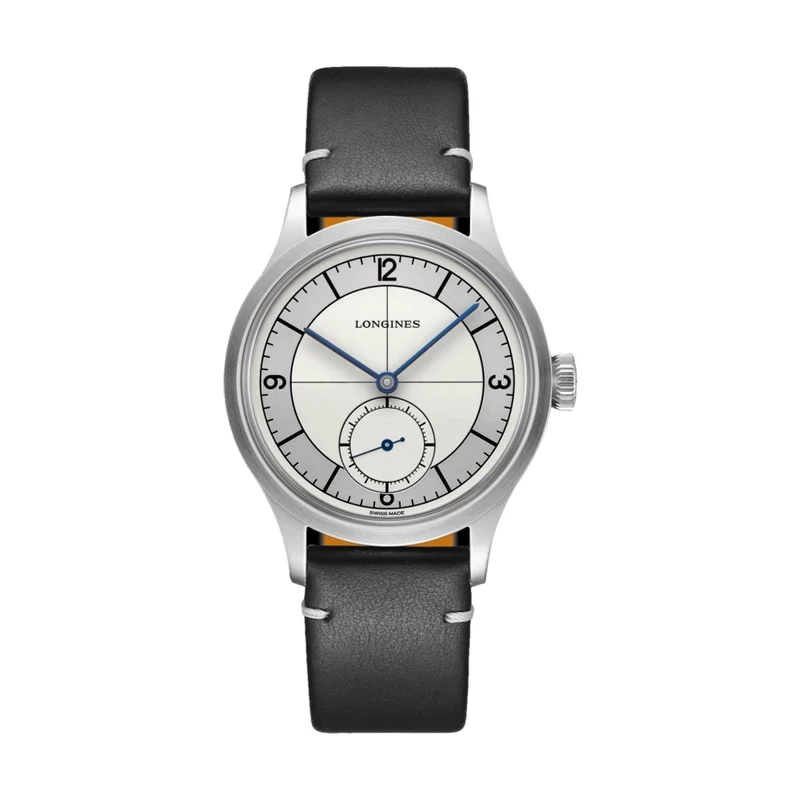 Heritage Classic Sector Dial 38.5mm - Silver on Leather Strap