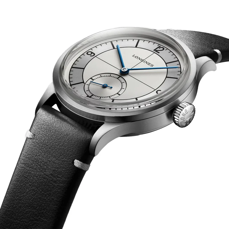 Heritage Classic Sector Dial 38.5mm - Silver on Leather Strap