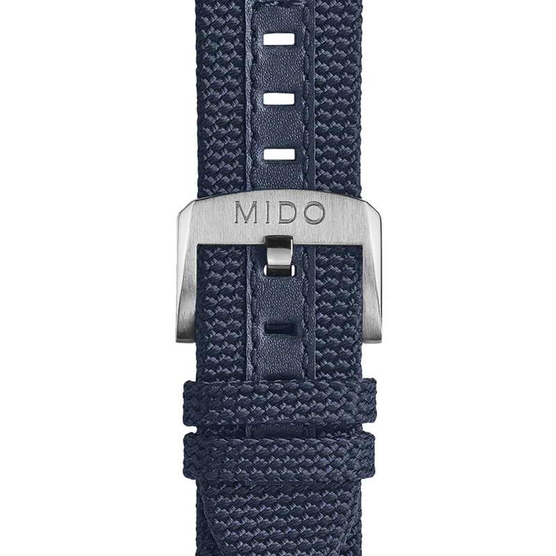 Ocean Star GMT 44mm - Black w/ Blue Bezel on Fabric Strap