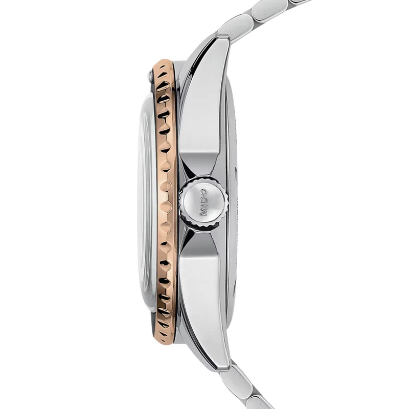 Ocean Star Tribute Black/Rose Gold-Tone Bezel 40.5mm - Black on Bracelet