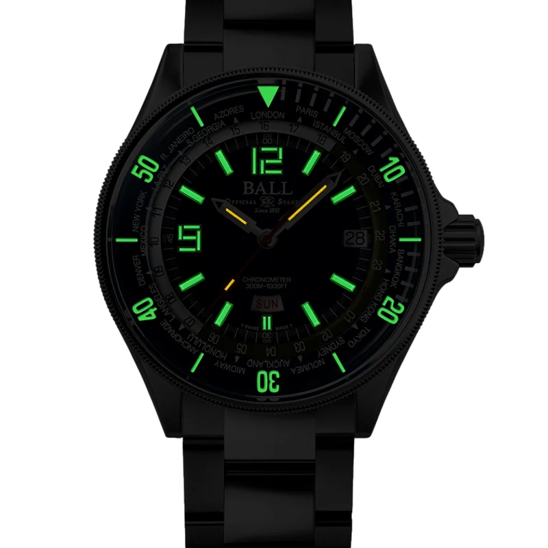 Engineer Master II Diver Worldtime Limited Edition 42mm - Blue on Bracelet