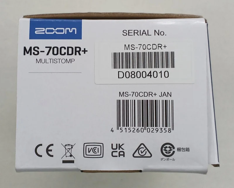 ZOOM Multi-Effektpedal MS-70CDR+