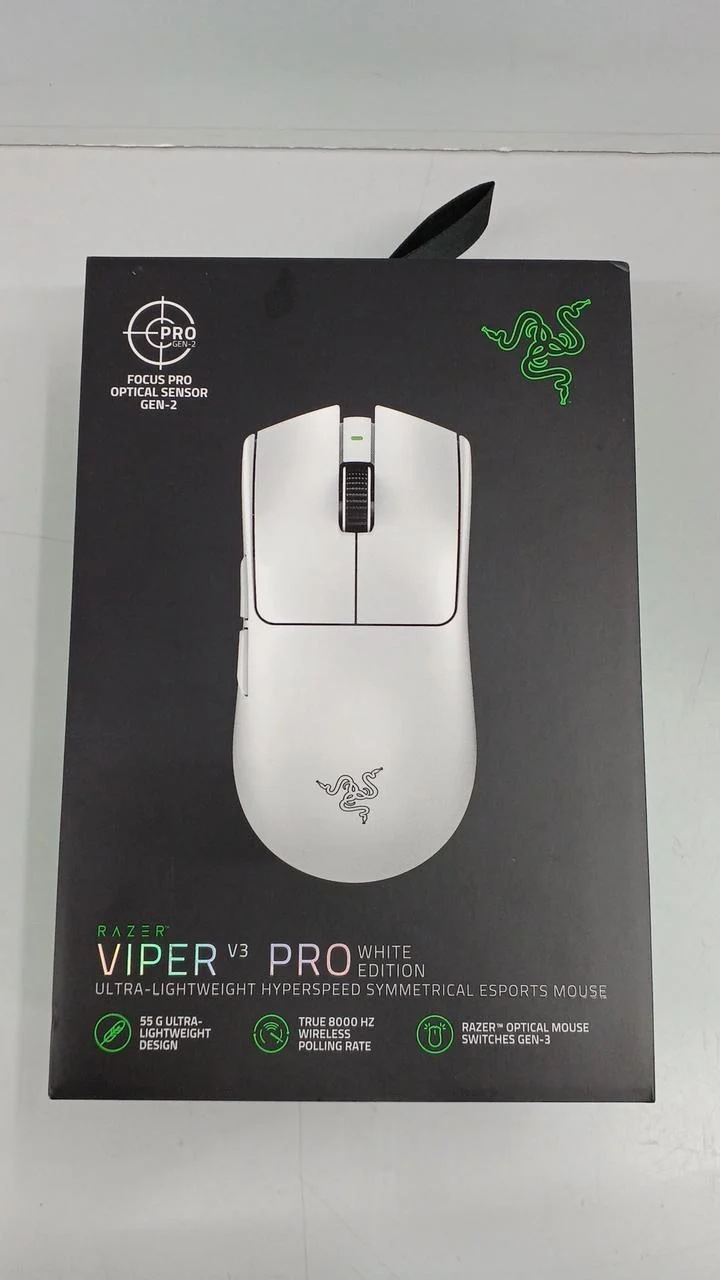RAZER Gaming-Maus VIPERV3PRO WHITE EDITION