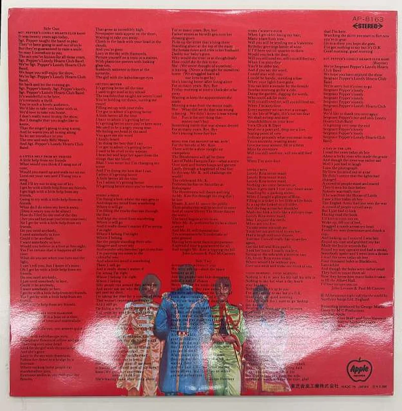 APPLE [Rote Disc] Sgt. Pepper's Lonely Hearts Club Ba AP-8613