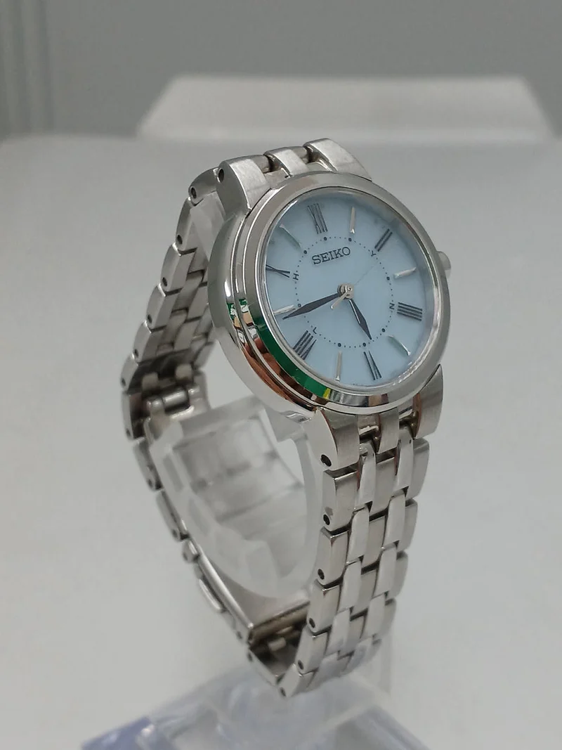 SEIKO Funkgesteuerte Solar-Armbanduhr 1B21-0AN0