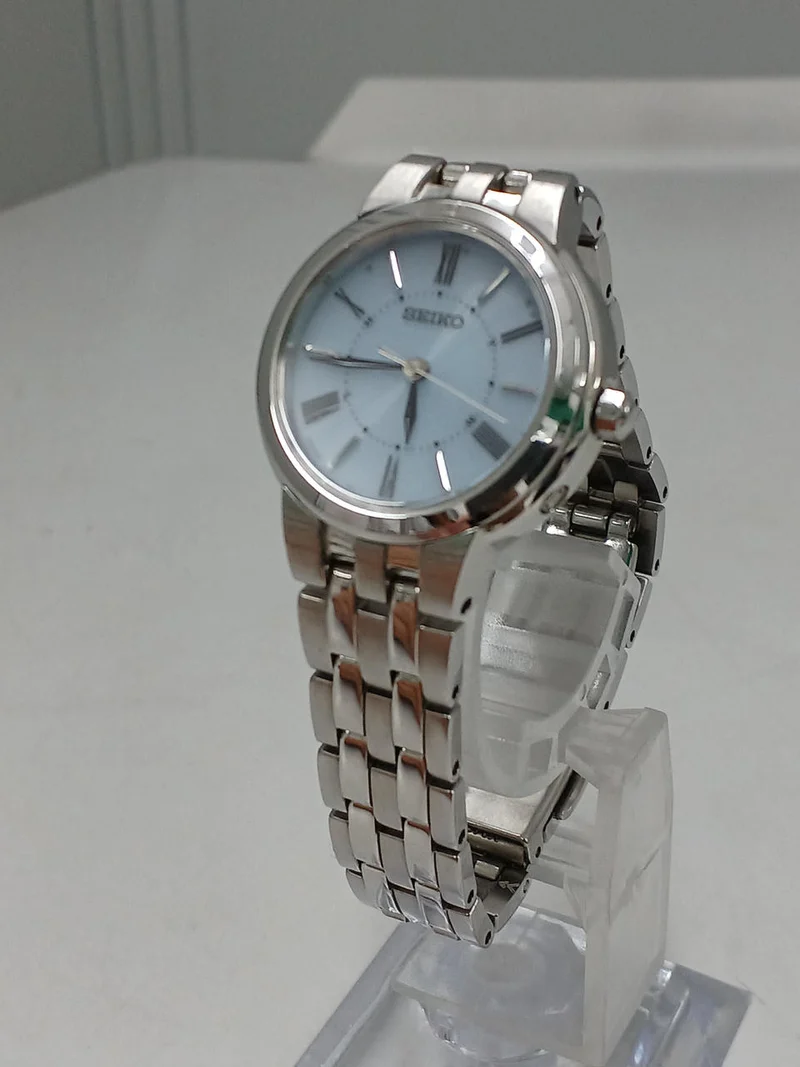 SEIKO Funkgesteuerte Solar-Armbanduhr 1B21-0AN0