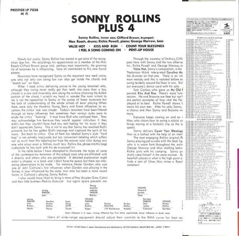 Victor Sonny Rollins „Plus Four“ VIJ-231