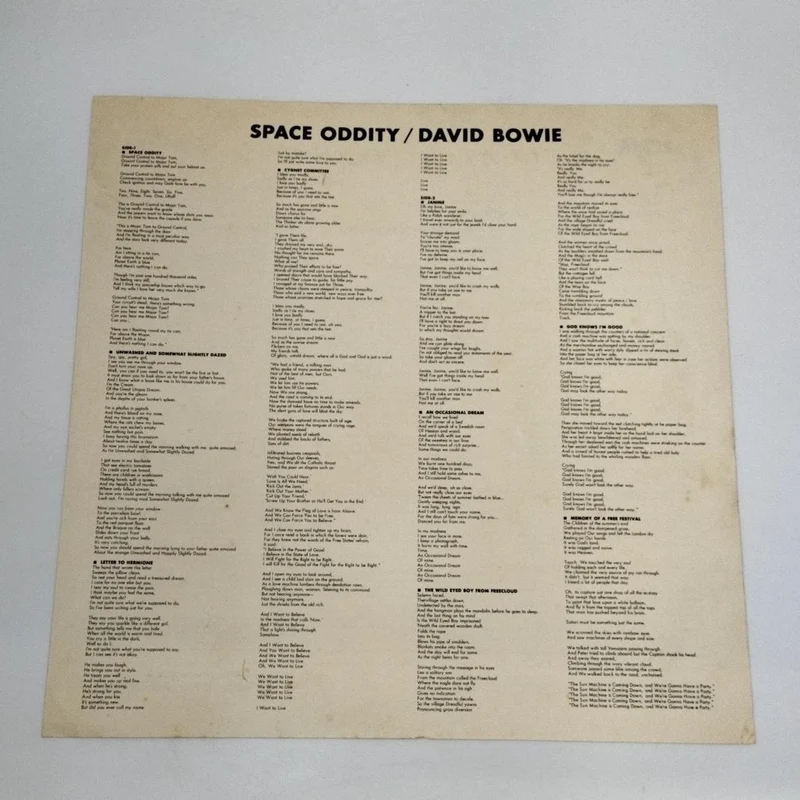 VICTOR LP-Schallplatte / RCA-6067 David Bowie / Space Oddity