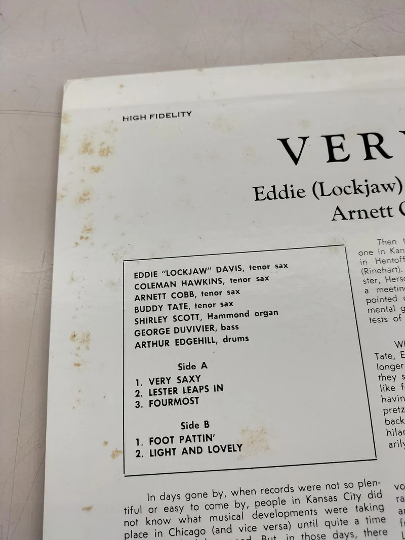 VICTOR Record VERY SAXY
