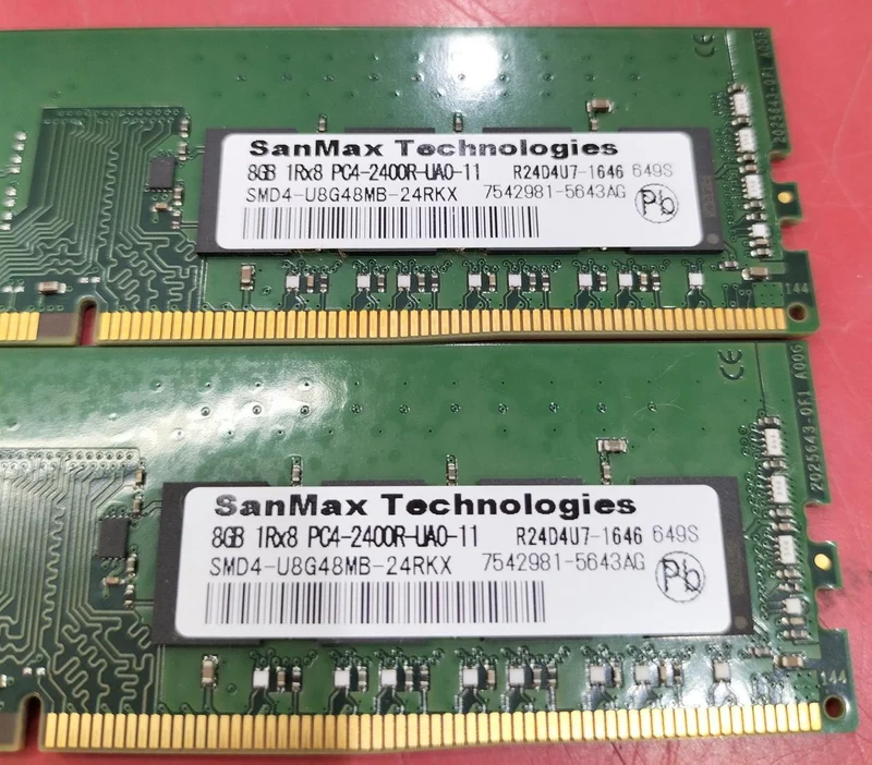SANMAX Set mit 2 PC-Speicherriegeln SMD4-U8G48MB-24RKX