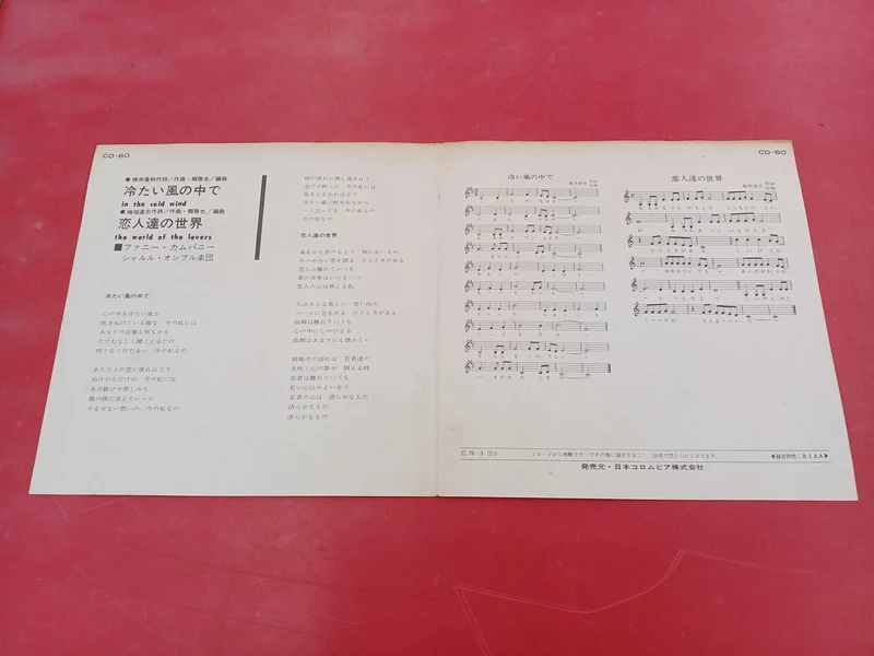 [JUNK] DENON Record EP Fanny Company In the Cold Wind Sample Record