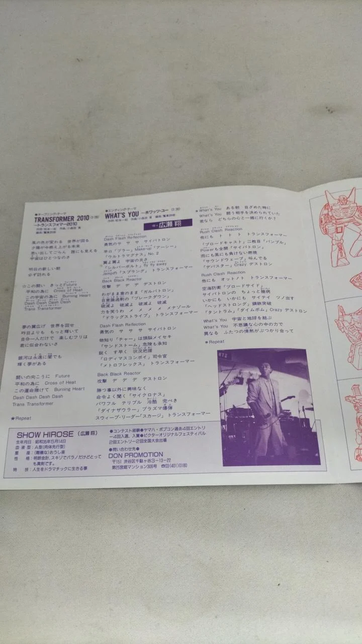 VICTOR-Rekord: Sho Hirose / Trusformer 2010