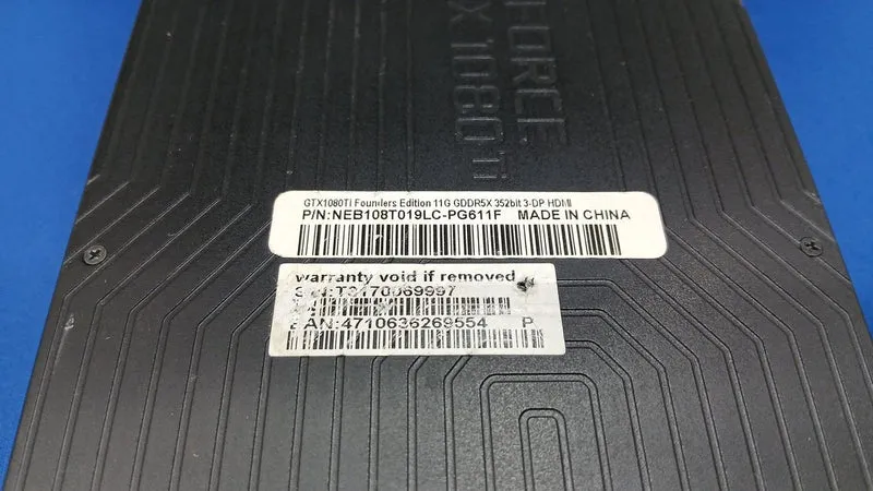 NVIDIA Grafikkarte GTX1080TI FOUNDERS EDITION