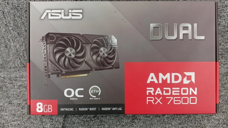ASUS Ungeöffnete Grafikkarte DUAL-RX7600-O8G-EVO