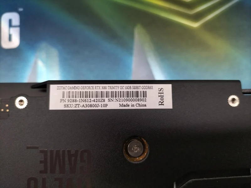 ZOTAC GAMING Grafikkarte: ZT-3080-10G-OC