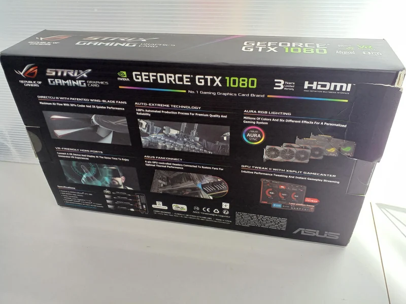 ROG Grafikkarte: STRIX-GTX1080-A8G
